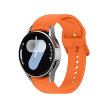 Uyumlu 42mm Krd-117 Hava Alabilen Delikli Metal Süslemeli Desenli Silikon Kordon Titanyum-turuncu