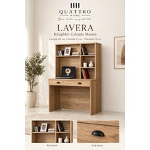Lavera Kitaplıklı Çalışma Masası Ahşap