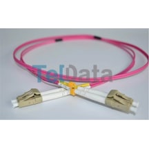 Teldata Tld-lclcom41 Lc-upc-lc-upc Mm Dx Om4 1 Metre Fıber Optık Patchcord