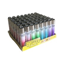 Clipper Micro Tramlı Renkli Taşlı Çakmak 48 Adet 8974