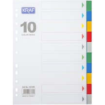 Kraf Seperatör Dosya Ayracı 10 Renk 1010r - A4