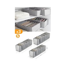 Ayrex 3 Adet - 11 Gözlü Gri Benekli Çekmece Içi Düzenleyici Organizer Small Genel