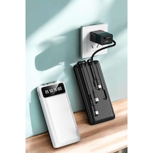 Powerbank 20.000 Mah Dijital Göstergeli Lcd Ekran Uzun Pil Ömrü Açık