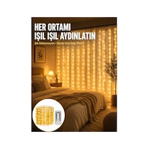 Dekoratif Perde Peri Led Günışığı Renk 8 Fonksiyonlu Işık Yeni Nesil Diğer Diğer