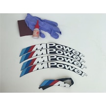 3d Lastik Yazısı M Power 4 Adet