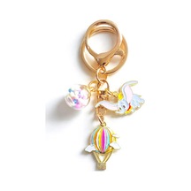 Sevimli Dumbo Metal Charm Anahtarlık Çok Renkli Çok Renkli