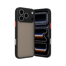 Apple Apple Uyumlu iPhone 17 Pro Max Kılıf Montreal Silikon Kapak - Siyah 0.2M-Çok Renkli