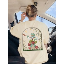 Noıssey Urban Pop Graphic Kadın Tişört Koleksiyonukod 5595 Bej