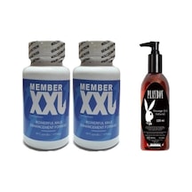 Rekze Member Xxl Erkeklere Özel 60lı 2 Adet Playboy 120 Ml Masaj Yağı
