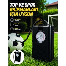 Çok Amaçlı Taşınabilir Hava Pompası Araç Bisiklet Top Lastik Şişirme Pompası - Lisinya