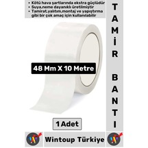 Ultra Güçlü Su Neme Dayanıklı Çok Amaçlı Montaj Onarım İzolasyon Tamir Bantı Beyaz 48 Mm X 10 Metre