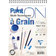 Clairefontaine Paint-on A Grain A5 Cm Çizim Blok 200 Gr 20 Yp
