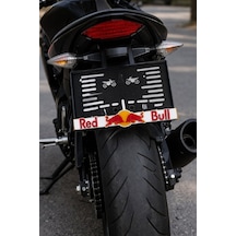 Tüm Motorlara Uyumlu Motosiklet Plakalığı Redbull Tasarımlı Plakalık 1 Adet