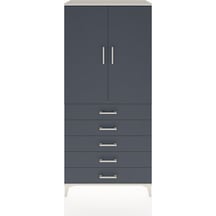 Hyperion Dolap Tek Raflı 5 Çekmeceli Tek Askılı 88x44x195 Ayt... Aytaşı Hyperion Dolap Tek Raflı 5 Çekmeceli Tek Askılı 88x44x195 Ayt... Aytaşı
