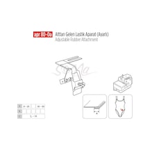 Alttan Gelen Lastik Apara Ayarlı 50mm/ Apr80-0a