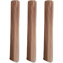 3 Adet Halı Hurcu Kılıfı Poşeti 220x40cm (Max. 6m2 Halı İçin) Bej