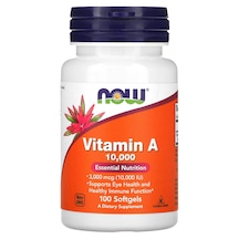 Now Foods Vitamin A 10.000 IU Takviye Edici Gıda 100 Softjel