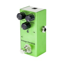 Yeşil Gitar Overdrive Pedalı - Alüminyum Kasa, Gerçek Bypass, Drive-ton-volüm Ayarlamalı, Led Gösterge İle经典过载efekti