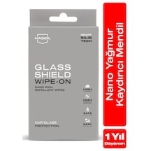 Nasiol Glasshield Wipe On Nano Yağmur Kaydırıcı Mendil Cam Yüzey Seramik Kaplama 1 Yıl Dayanım