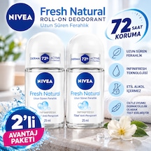 Nıvea Fresh Natural Kadın Roll-on Deodorant 25 Ml 2'li Avantaj Paketi
