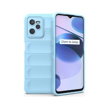 Newface - 255 - Realme C35 Kılıf Optimum Silikon - - Edntrend - Sky Blue