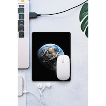 Sonictouch Dünya Planet Temalı Siyah Pürüzsüz Yüzey Kaymaz Taban Dikişsiz Kenar Gamer Oyuncu Mouse P Mousepad
