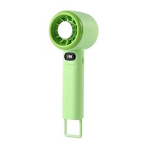 Feny Fn-f40 Yeşil Kademeli Ultra Sessiz Led Göstergeli Şarjlı 1800mah Turbo Mini El Fanı