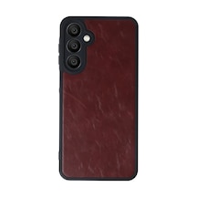 Samsung Galaxy  Uyumlu  M15 Kılıf Aras Deri Kapak - Bordo