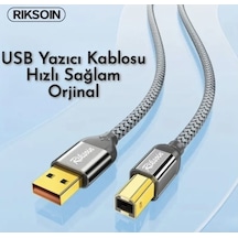 Riksoin 1.20 -metre Usb-a To Usb-b 2.0 Yazıcı Kablosu Ce Lisanslı