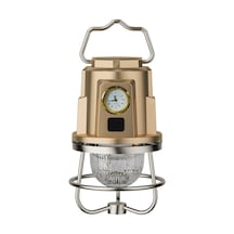 Ranyeek "şarj Edilebilir Kamp Feneri - Ipx4 Su Geçirmez, Ayarlanabilir Parlaklık, 1200mah Batarya, Power Bank Özellikli" Altın