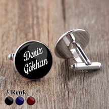 Düğün Nişan için Damatlık Kol Düğmesi İsimli  Kol Düğmesi