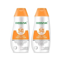 Bebak Nemlendirici Güneş Losyonu 50+ Spf 200 Ml 2 Paketi