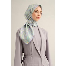Armine Desenli Saf Ipek Sura Eşarp 9304-34 Renkli