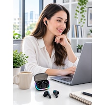 Bluetooth 5.4 Tws Kablosuz Kulaklık Quad Enc Mikrofonlu Rgb Şarj Kutulu Hd Ses 001