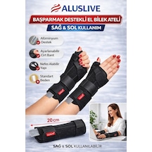 Aluslive Başparmak Destekli El Bilek Ateli Splint Sağ Ve Sol Kullanılabilir Standart Beden