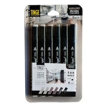 Tinge Twin Marker Warm Grey Set 6'Lı Çift Uçlu Marker Seti