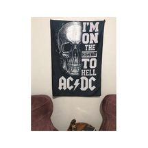 Metallica Ac-dc Desenli Tasarım Duvar Halısı