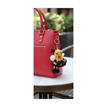 Arı Amigurumi Anahtarlık Sarı
