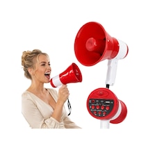 Magicvoice 619u 50 Watt Şarj Edilebilir El Megafonu Bluetooth Ve Ses Kayıt Destekli Megafon