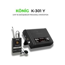 König K-301 Y Uhf Tek Kanal 1 Yaka Mikrofonu
