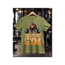 Segungear Bigfoot Erkek Regular Fit Baskılı Spor Tişört Haki - 931634118 Haki