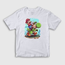 Presmono Unisex Çocuk Yoshi Oyun Super Mario T-Shirt