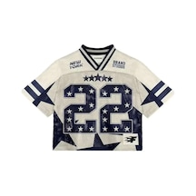 Snapbuy 2025 Y2k Retro Amerikan Futbol Forması Nefes Alan Streetwear Tişörtblackerkek Black