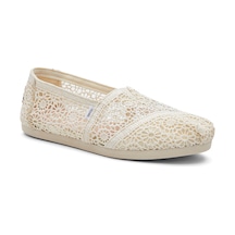 Espadril / Keten Kadın 10016241 Toms Moroccan Crochet Wm Aclass Natural Natural Ten Rengi