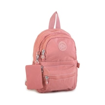 Nas Bag Küçük Kadın Sırt Çantası Gül Kurusu Gül Kurusu