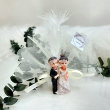 Gelin Damat Biblo Nikah Hayıralık Buzbolabı Süsü 30 Adet