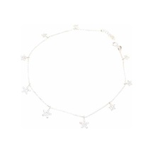 Nusret 925 Ayar Gümüş 2 Boy Yıldız Halhal