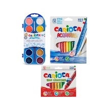 Carioca Yıkanabilir Pastel Boya Acquarell Keçeli Kalem ve Sulu Boya Seti