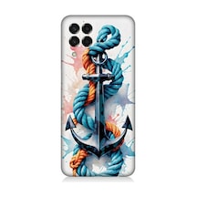 Samsung Galaxy M33 Uyumlu Gemi Çapası Desenli Silikon Kılıf