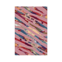 Kartela Halı Aira Halı Kaymaz Taban Makinede Yıkanabilir Halı Gül Kurusu - 80 X 120 Cm